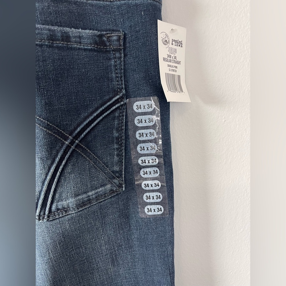 Jordan Men's Dark Blue Slim Jeans - Picture 11 of 11